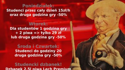 Nowe promocje dla Studentów w Zakręconej!