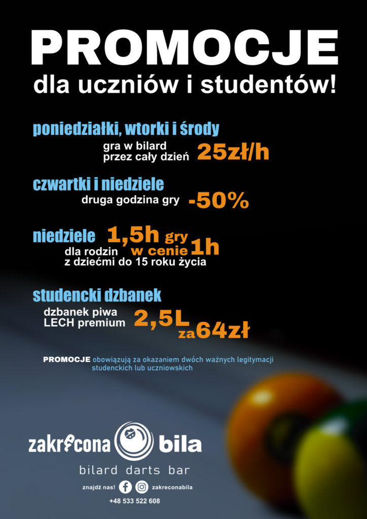 Promocje dla studentów i osób uczących się!