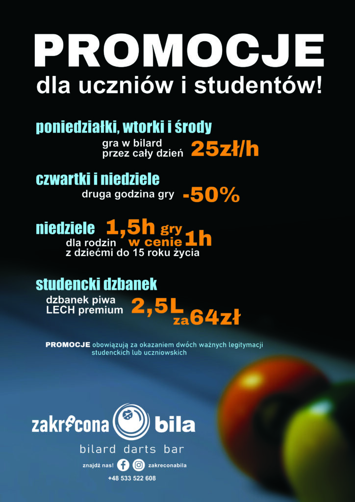 Promocje dla studentów i osób uczących się!